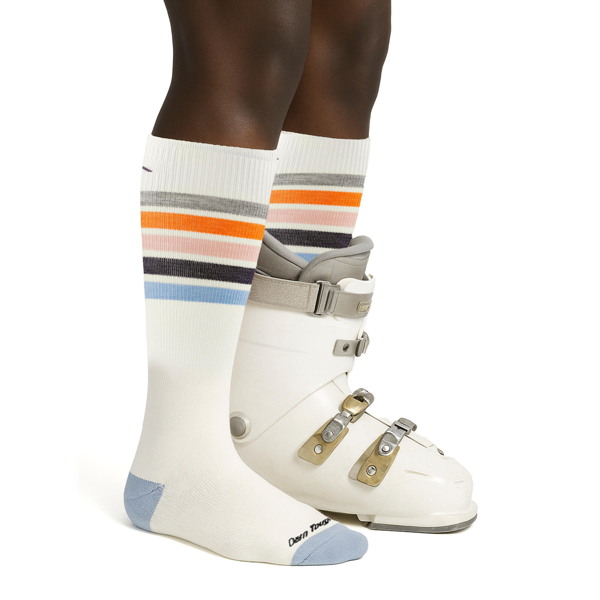 Darn Tough - Damen Kniehohe Gestreifte Merinowolle Ski und Snowboard-Socken 2/5
