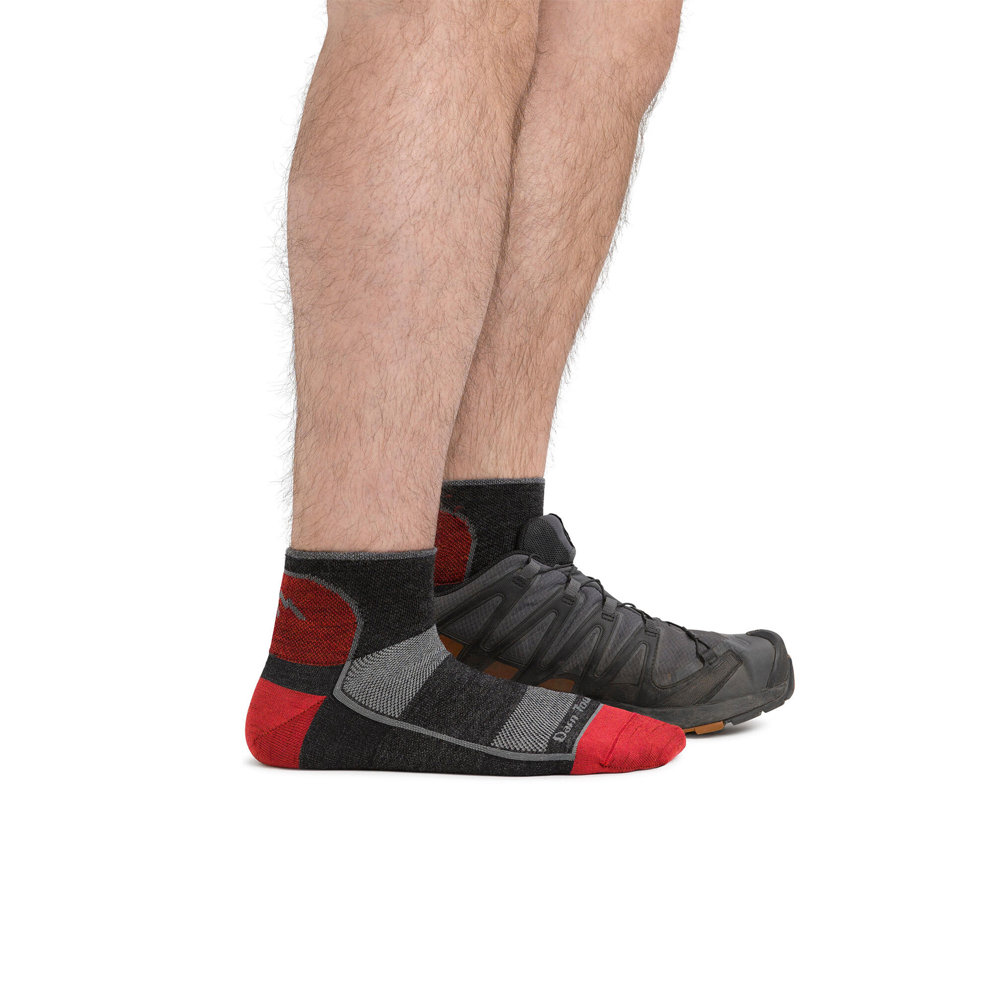 Darn Tough - Calze Uomo Quarti Running Leggere in Lana Merino Senza Cuciture 4/5