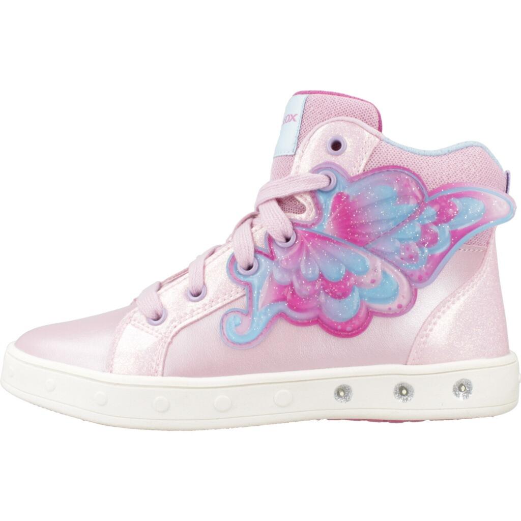 Ténis Geox Modelo J Skylin Girl Cor Rosa 2/5