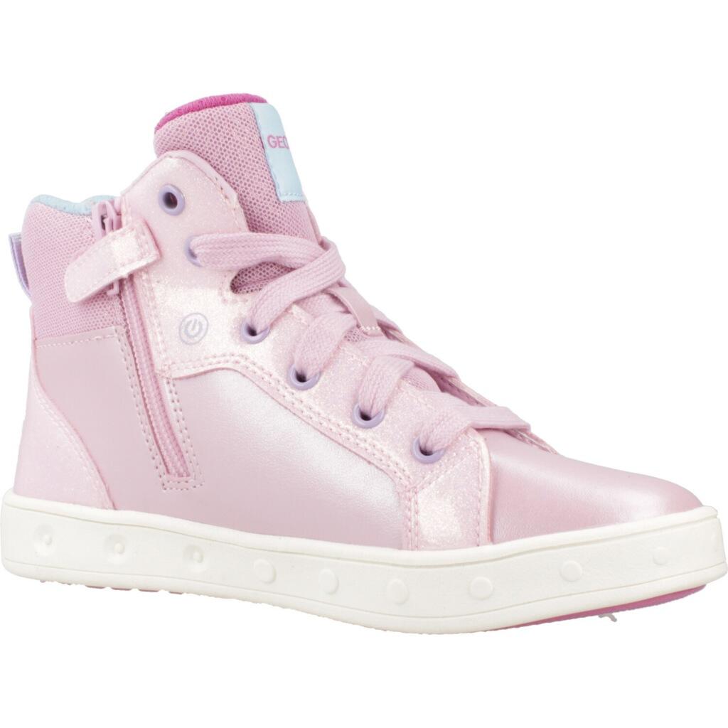 Ténis Geox Modelo J Skylin Girl Cor Rosa 5/5