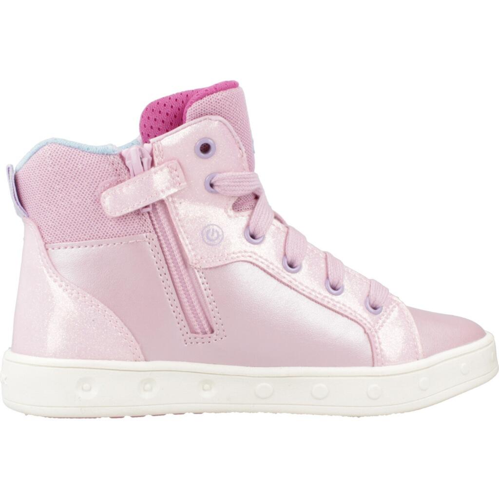 Ténis Geox Modelo J Skylin Girl Cor Rosa 4/5