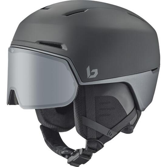 Casque de ski X-FUSION Black Steel Matte - Photochromic Silver Cat 1 to 3