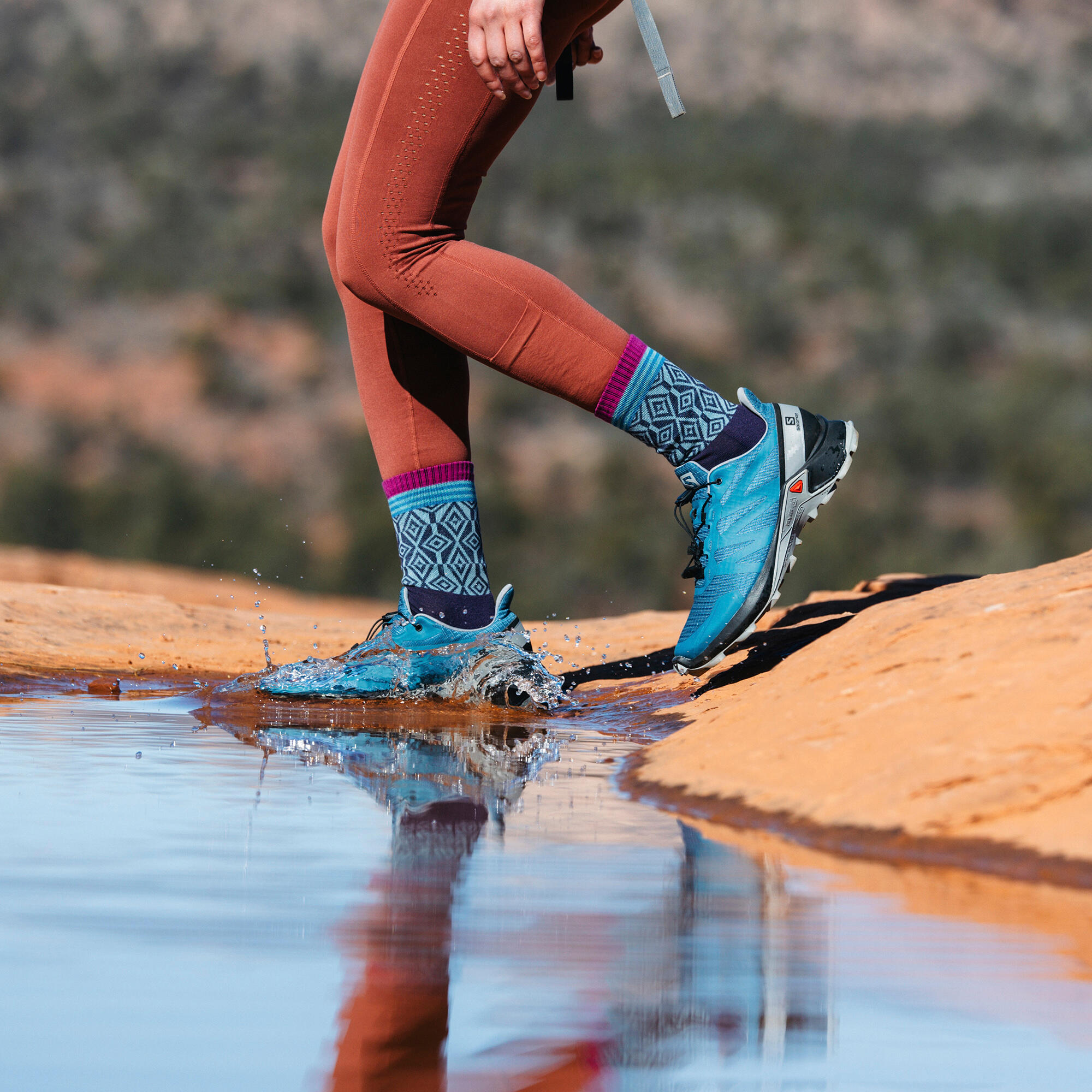 Darn Tough Chaussettes Femme Micro Crew Randonnée Motif Laine Mérinos 4/5