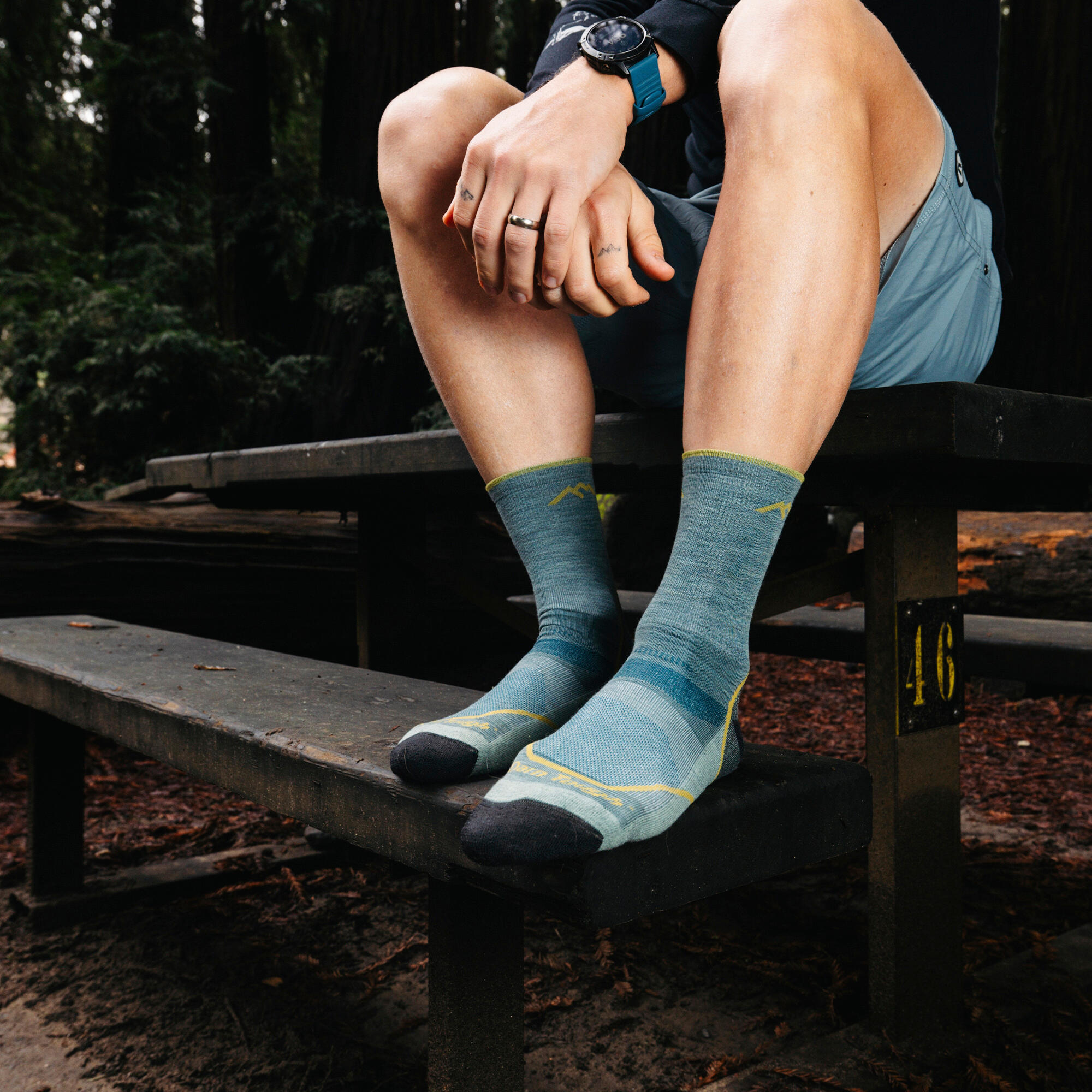 Darn Tough Chaussettes Homme Mi-Mollet Randonnée Légères Anti-Ampoules Mérinos 4/5