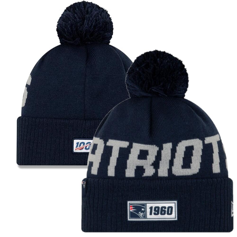 Beanie New Era New England Patriots con Pompon 1/3