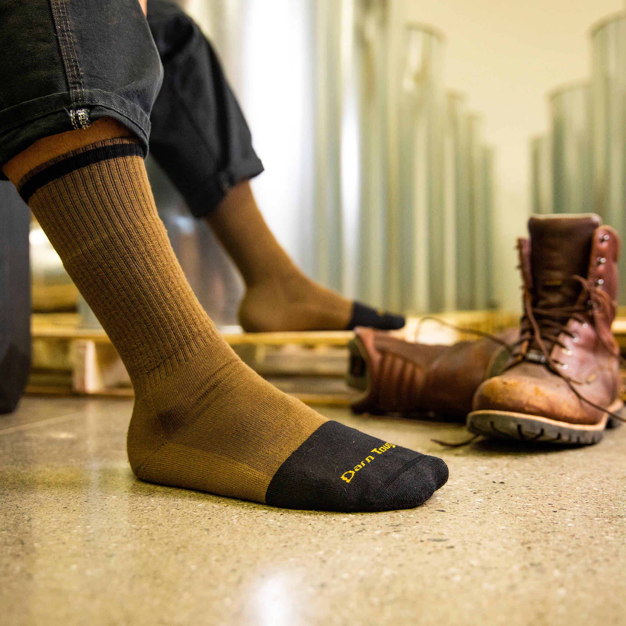 Darn Tough Chaussettes Homme Bottes Travail Mérinos Coussinées Résistantes 5/5