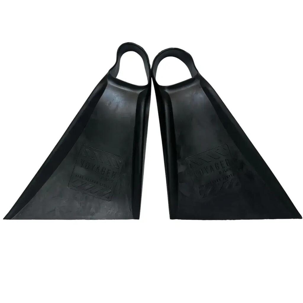 Voyager flippers, straight black model ML
