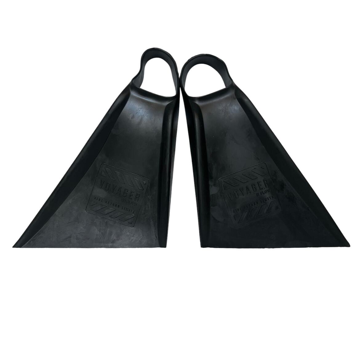 FLOW BODYBOARD STORE Pés de Pato Voyager, modelo recto preto M