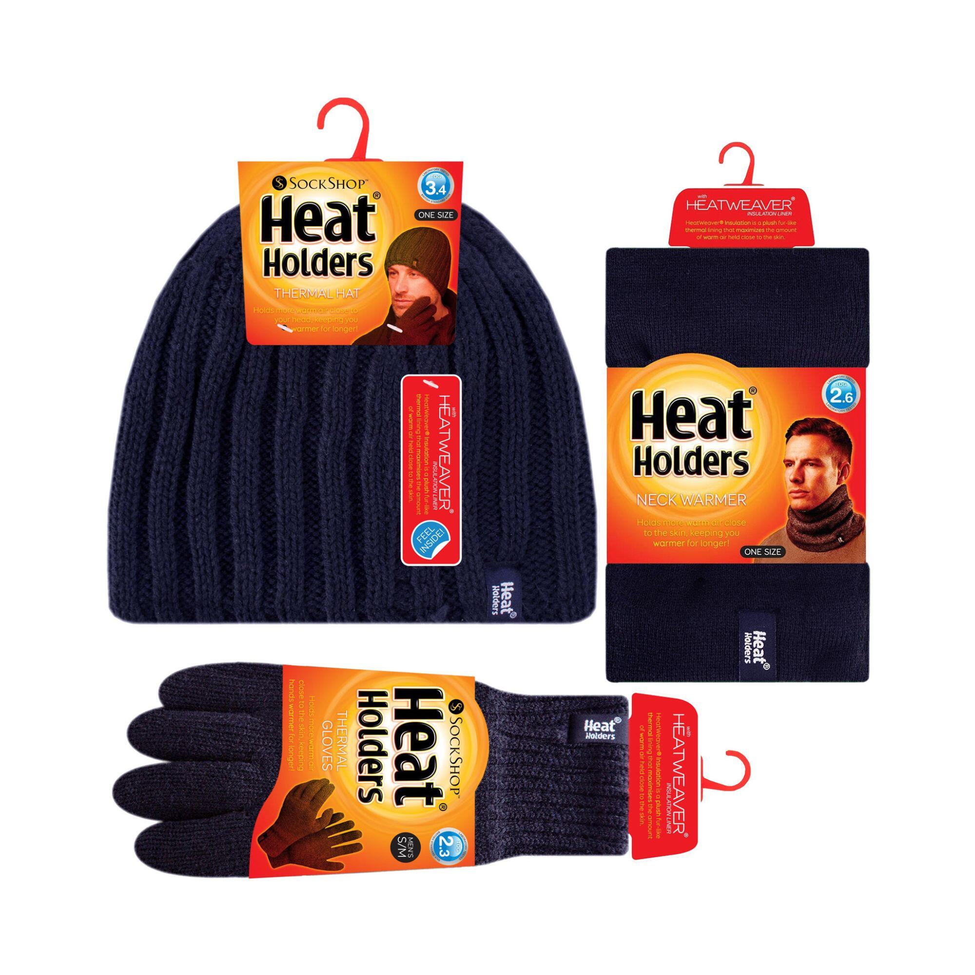 Heat Holders - Homme Ensemble Hiver Bonnet Cache-Cou et Gants Thermiques 2/5