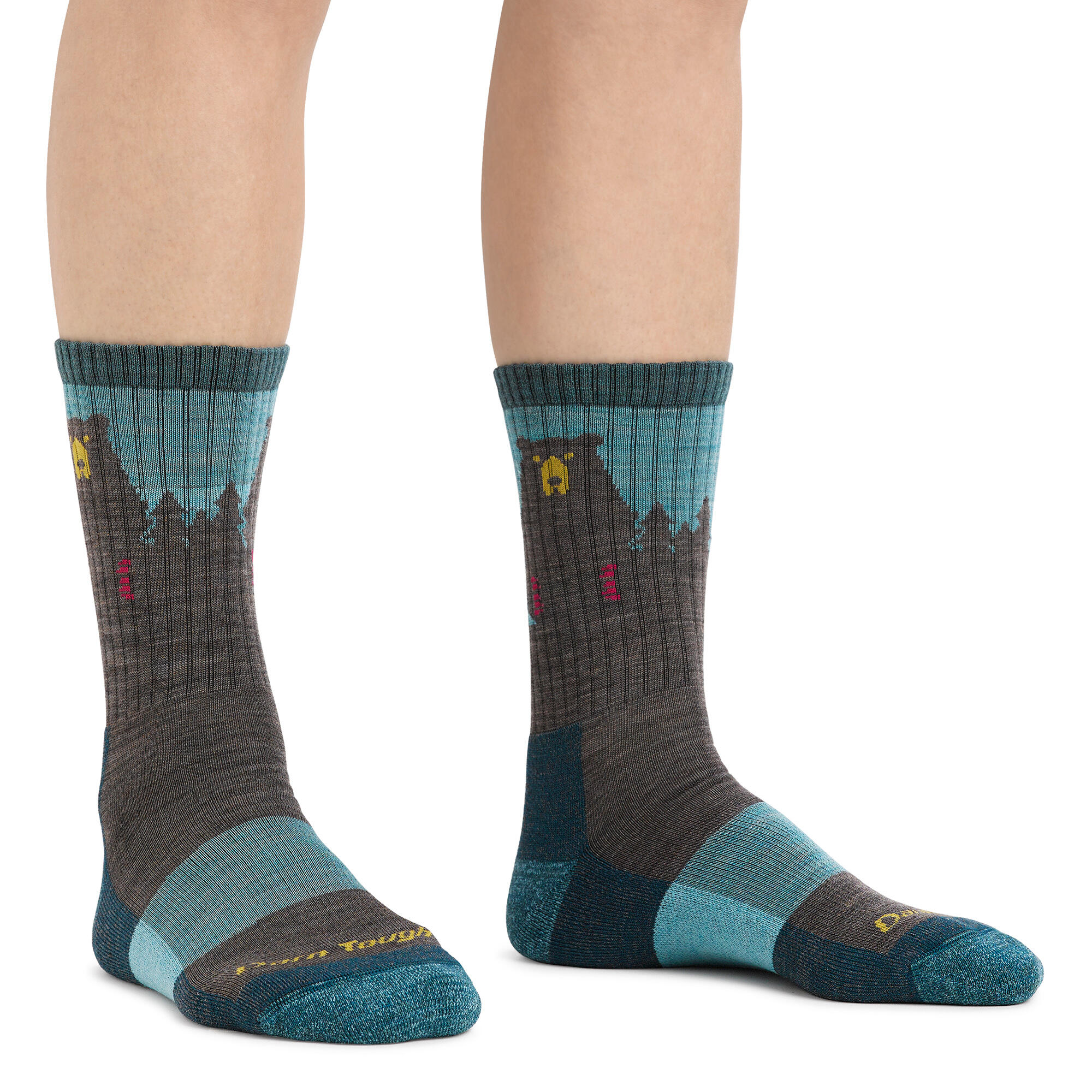 Darn Tough - Dames Merino wandelsokken met beermotief 2/7