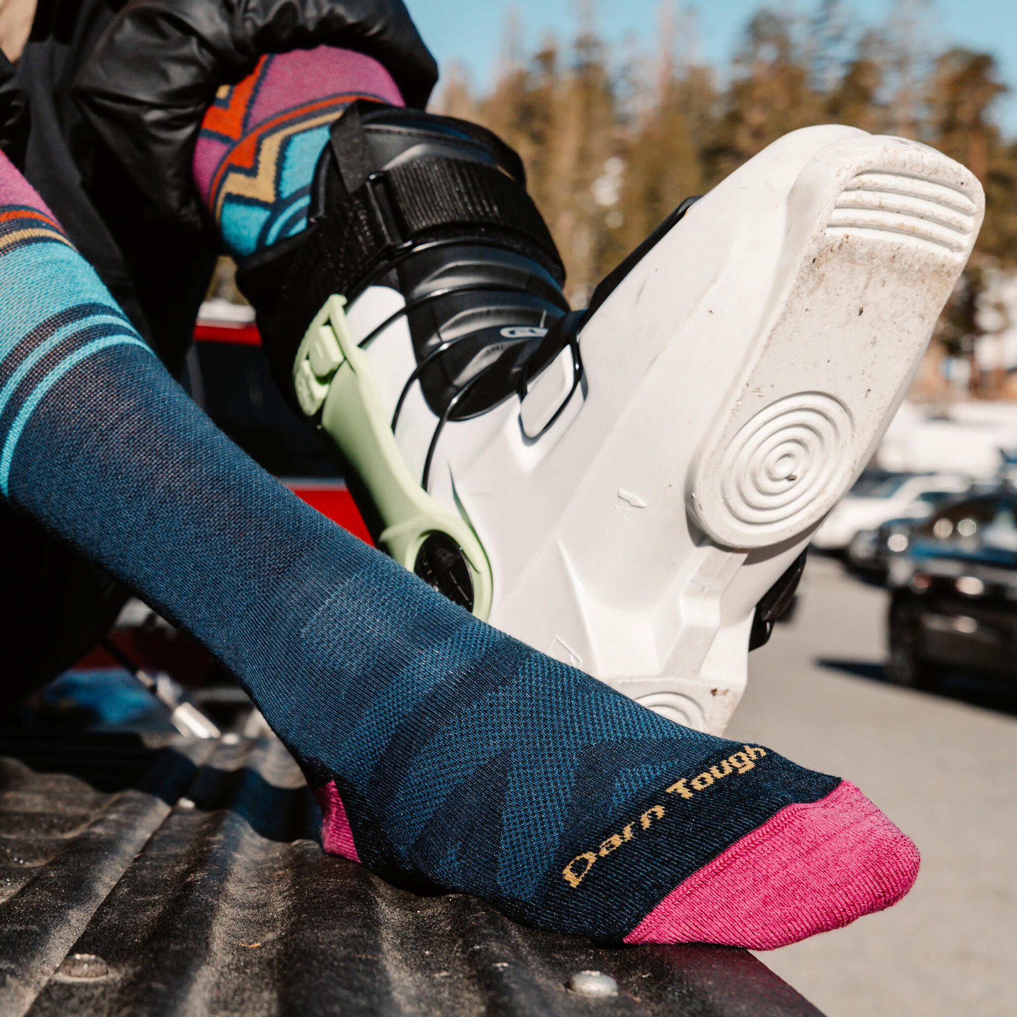 Darn Tough Chaussettes Femme Mi-Mollet Ski Snowboard Laine Coussinées 4/5