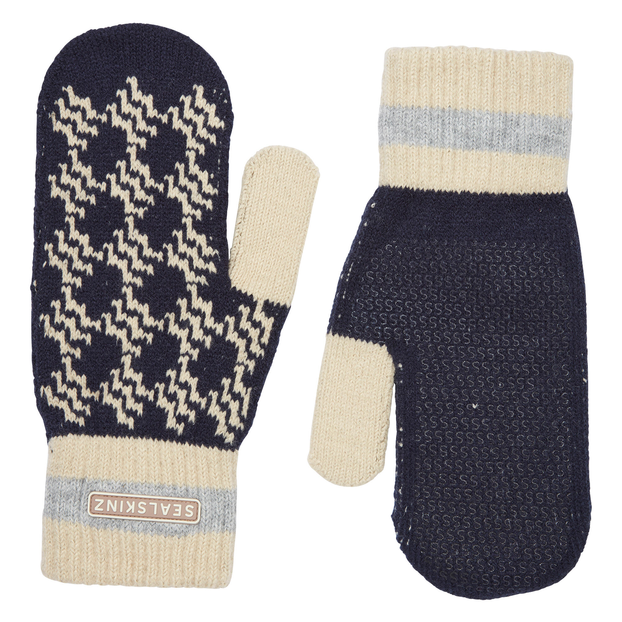 Waterproof Bobble Hat with Knitted Mitten For Men and Women 3/4
