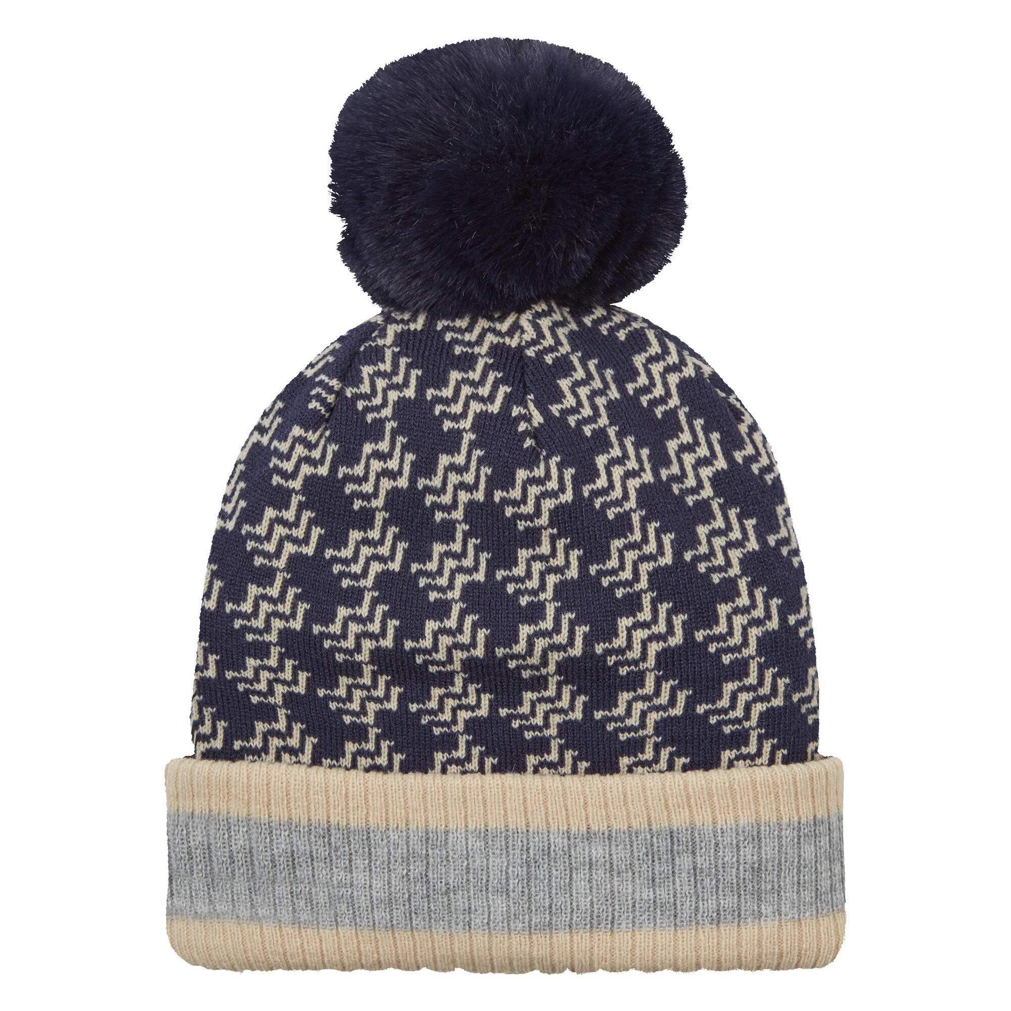 Waterproof Bobble Hat with Knitted Mitten For Men and Women 4/4