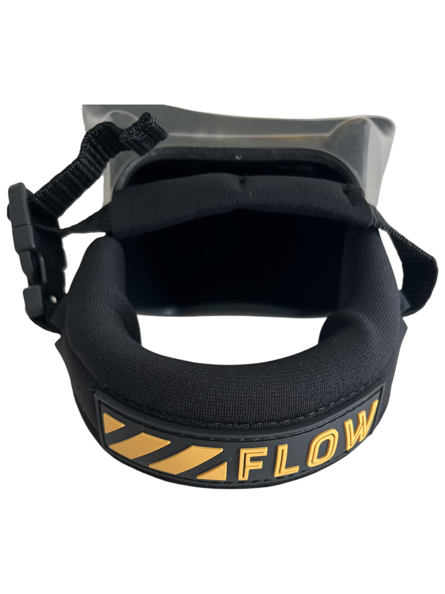 Leash de pés-de-pato neoprene preto/tangerina 2/3