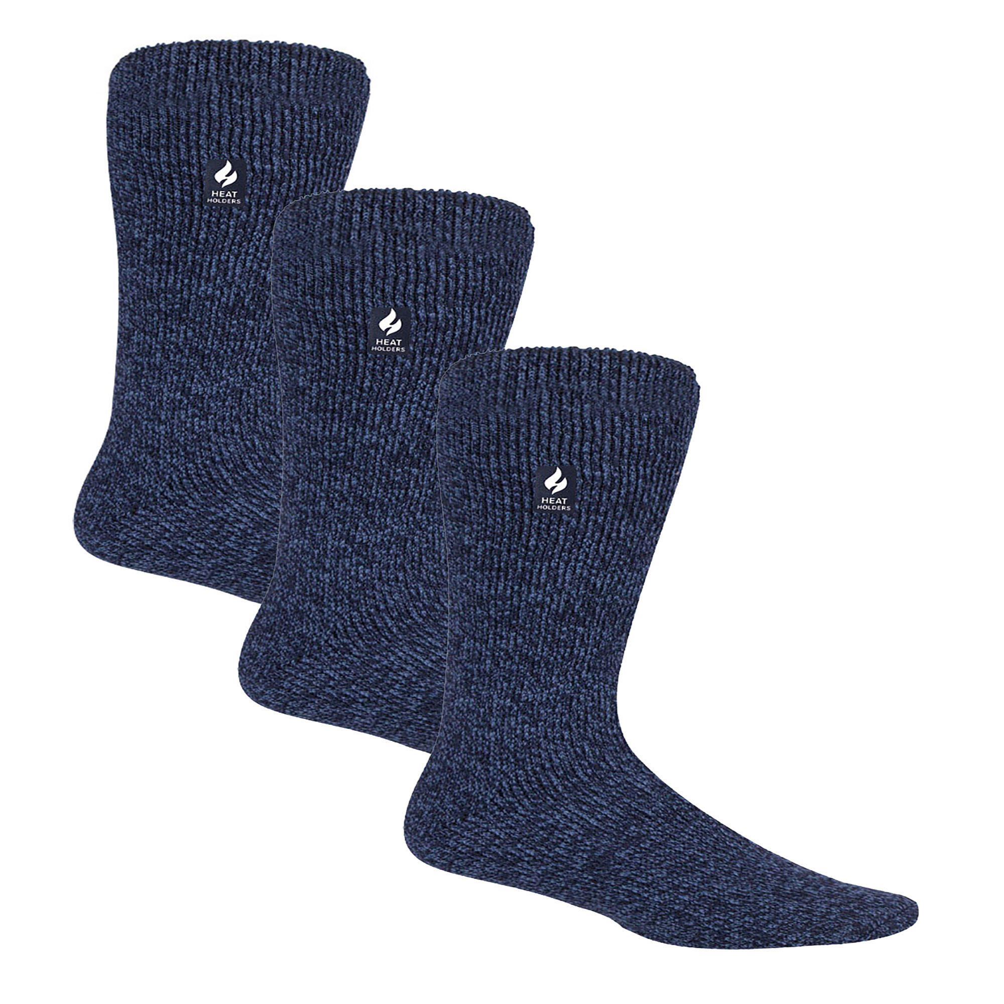 Heat Holders - 3 paires de chaussettes thermiques d'hiver épaisses pour hommes 3/6