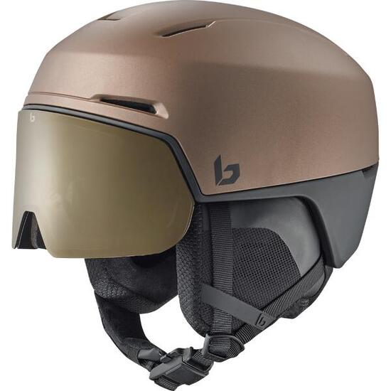 Casque de ski X-FUSION Tungsten Black Matte - Photochromic Gold Cat 1 to 3