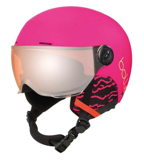 Casque de ski QUIZ VISOR Hot Pink Matte - Orange Gun Cat 2
