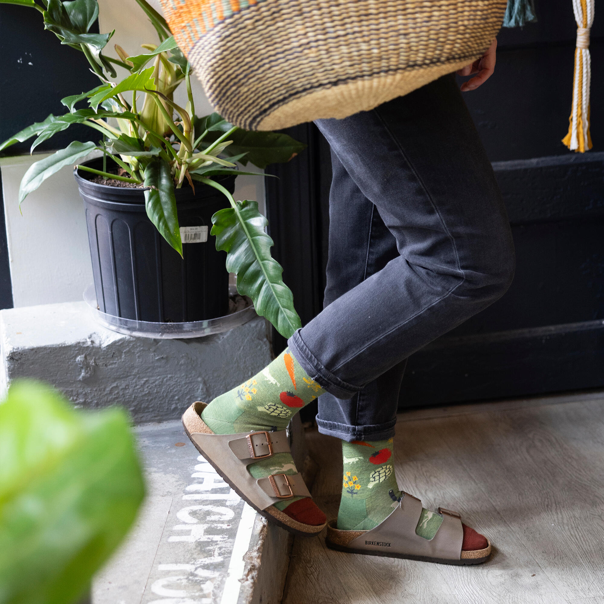 Darn Tough Chaussettes Femme Mi-Mollet Laine Mérinos Motif Légumes Légères 4/5
