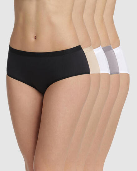 Lot de 5 Boxers Femme Coton Les Pockets