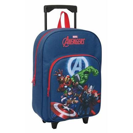 Mochila Escolar con Ruedas MARVEL Azul marino