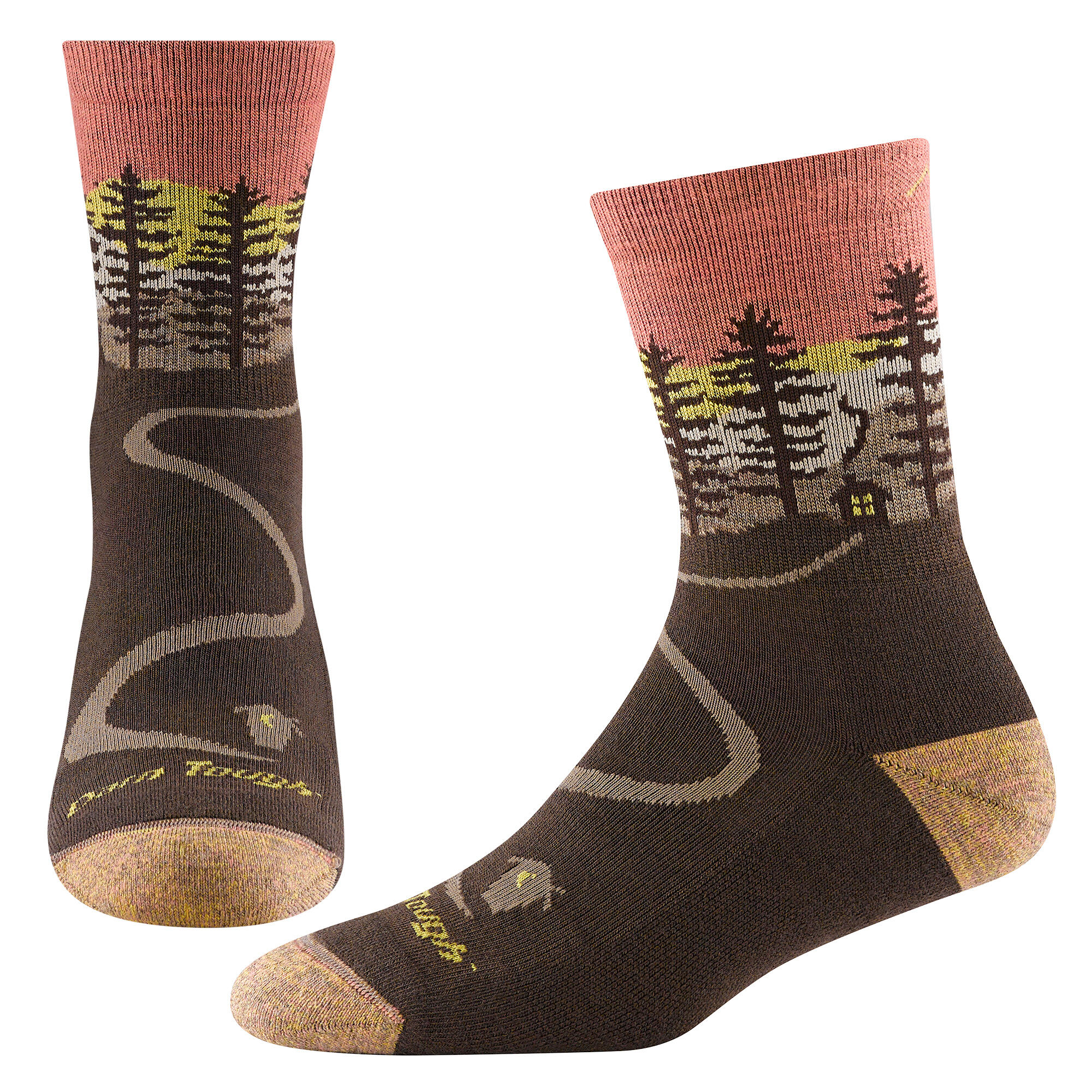 Darn Tough Chaussettes Femme Northwoods Micro Crew Motif Randonnée Coussinées 2/5