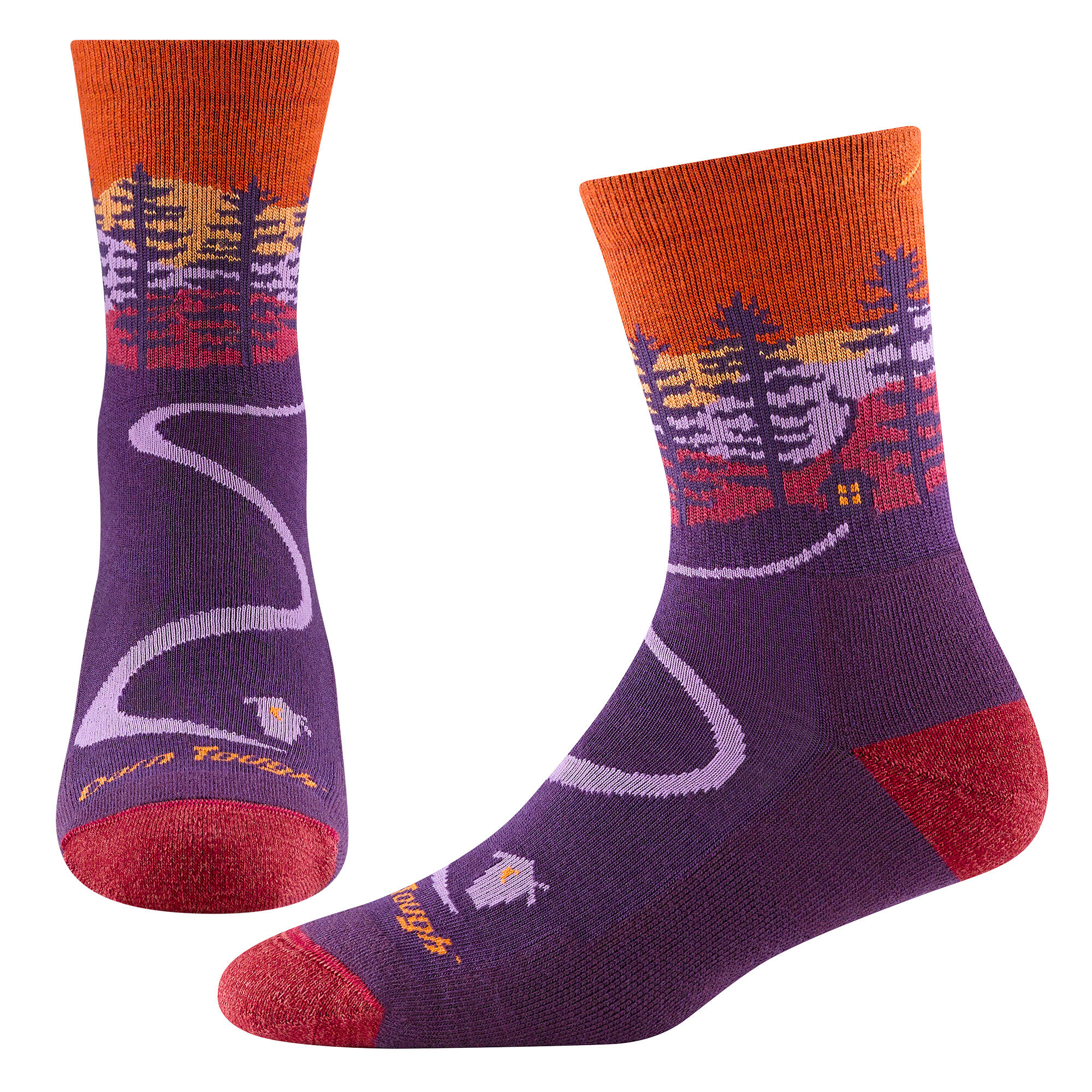 Darn Tough Chaussettes Femme Northwoods Micro Crew Motif Randonnée Coussinées 2/5