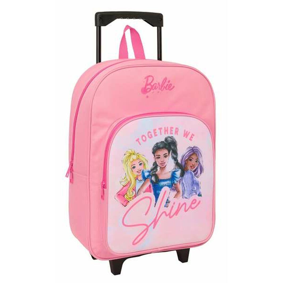 Cartable à roulettes BARBIE Rose 1/5