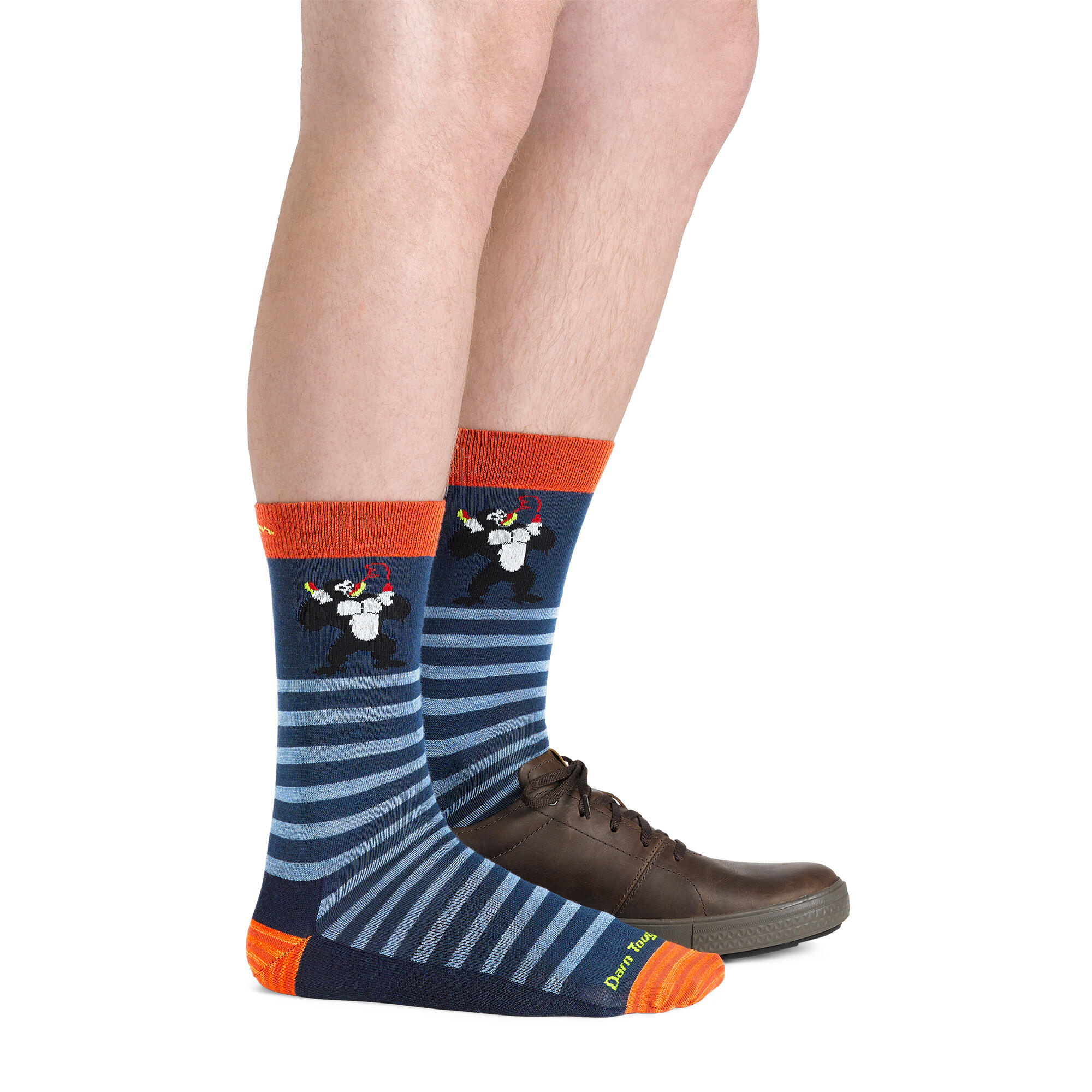 Darn Tough Chaussettes Homme Mi-Mollet Légères Motif Animaux Mérinos 3/5