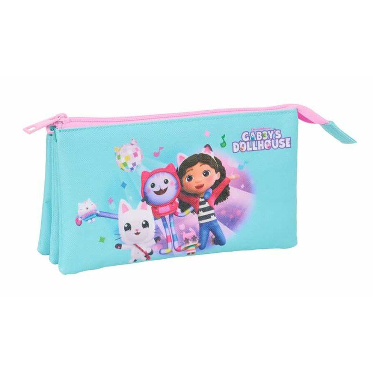 Trousse Fourre-Tout Triple GABBY\'S DOLLHOUSE Bleu 1/5