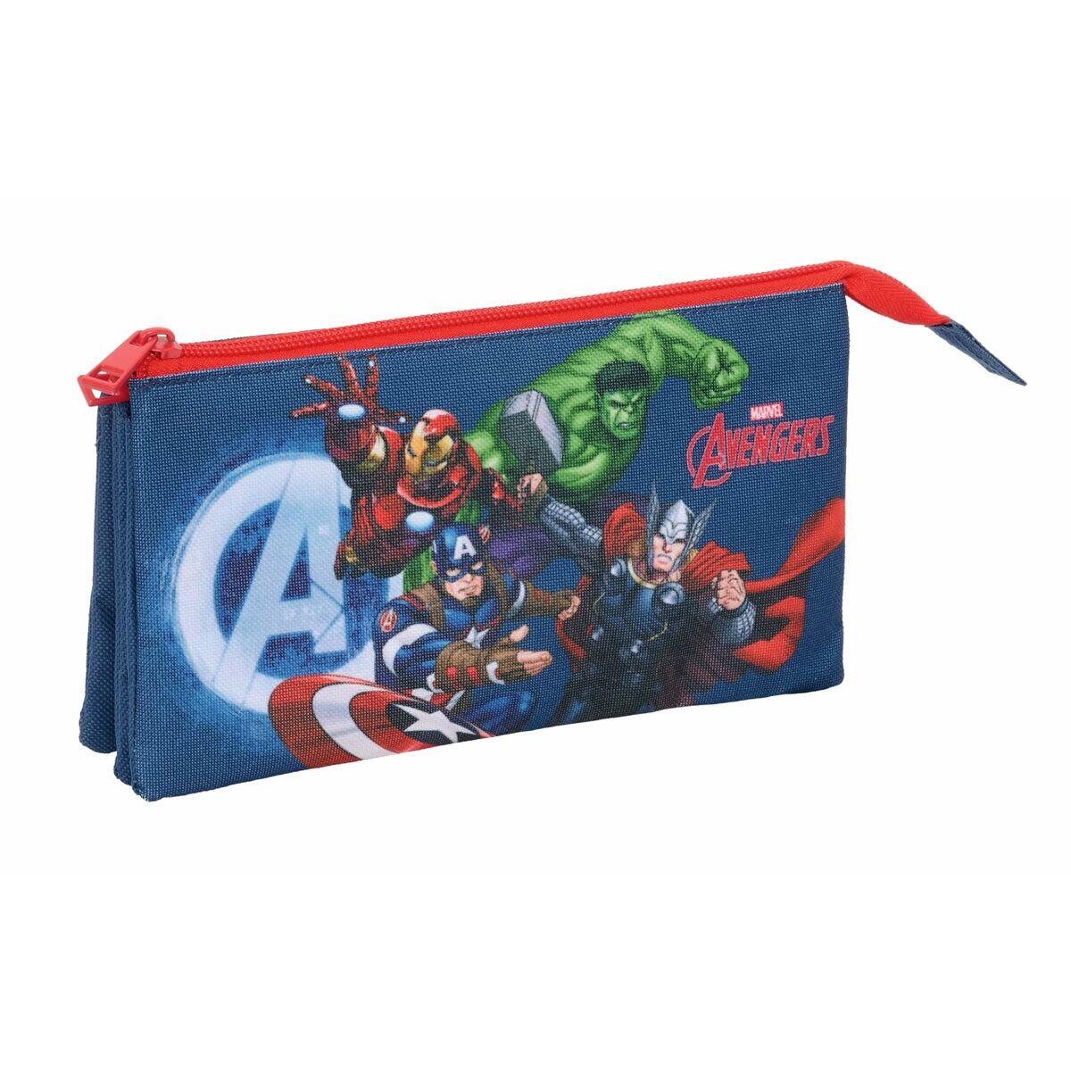 Portatodo Triple MARVEL Azul marino 2/5