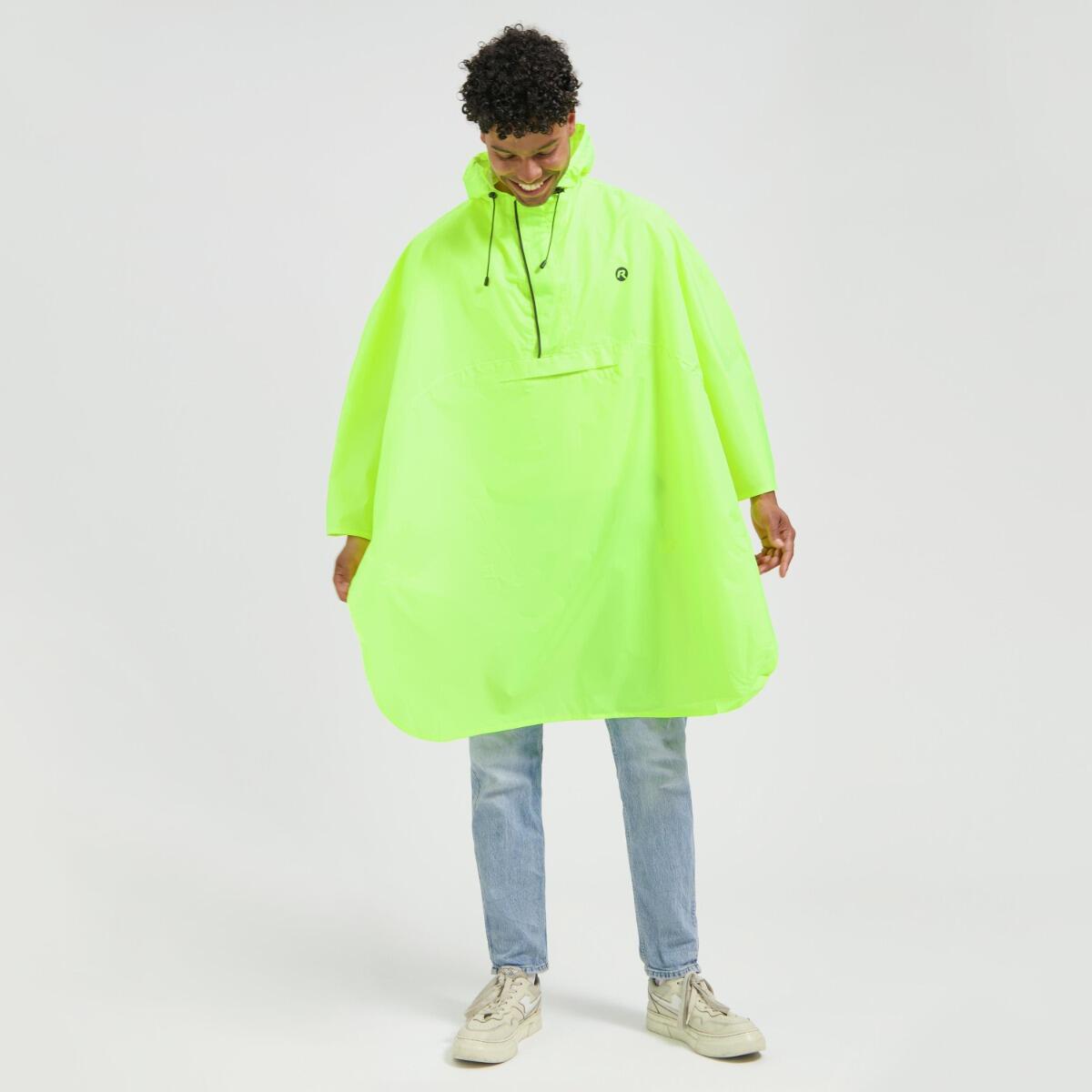 Rogelli - Poncho De Pluie Pour Adultes Vélo - Poncho - Jaune - Decathlon