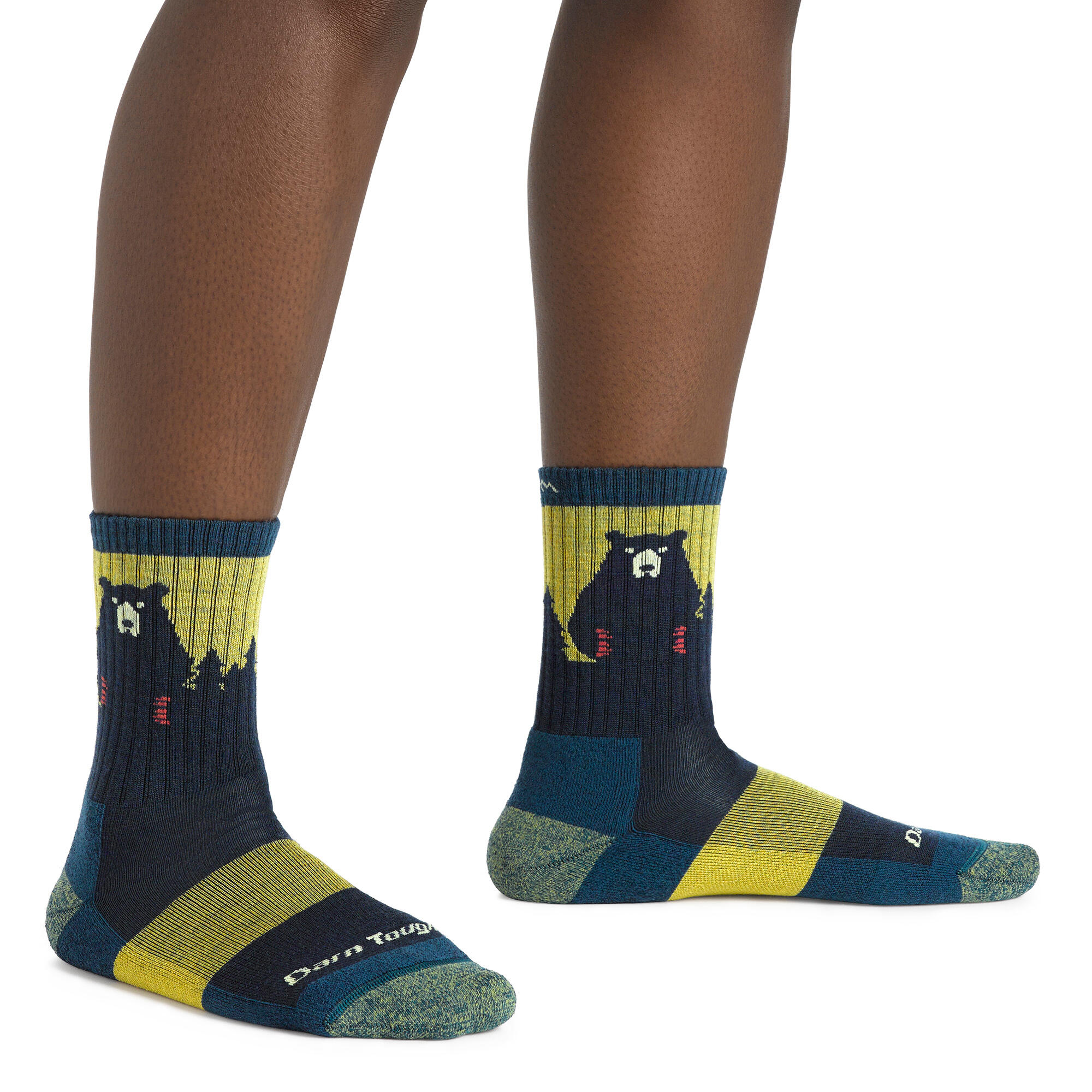 Darn Tough Chaussettes Femme Randonnée Motif Ours Laine Mérinos Originales 2/5