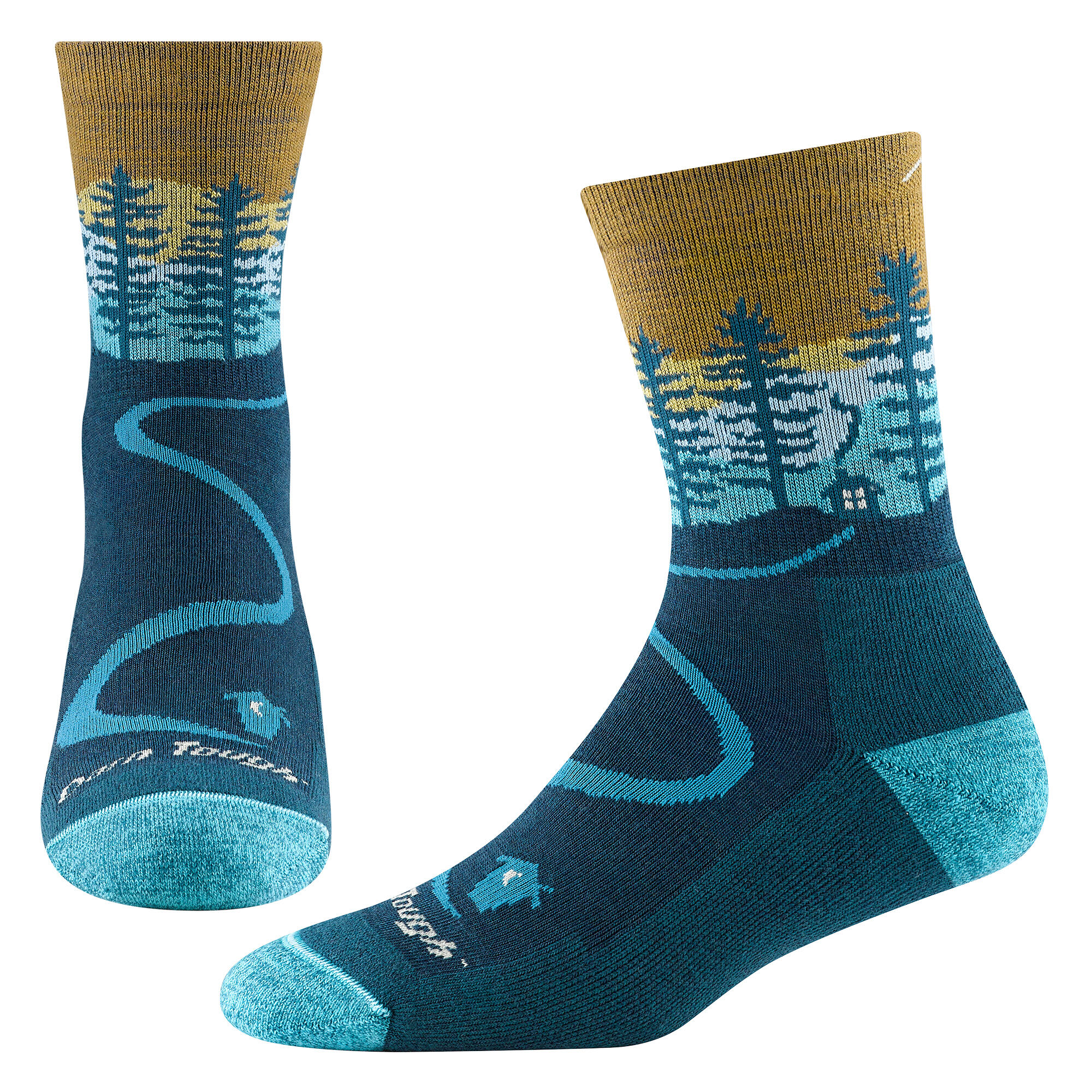 Darn Tough Chaussettes Femme Northwoods Micro Crew Motif Randonnée Coussinées 2/5