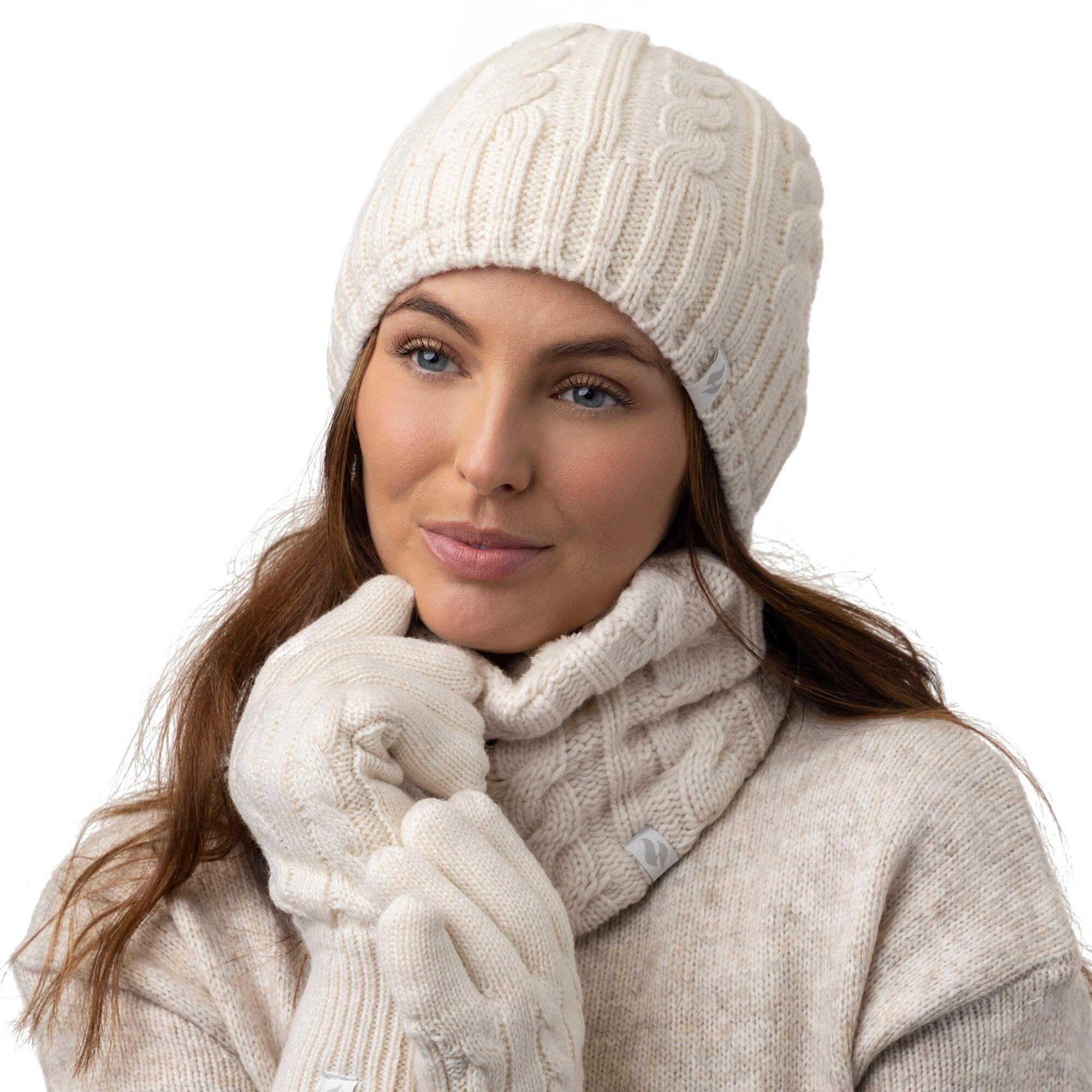 Heat Holders - Damen Thermo Stricken Mutze Schal Handschuhe Set fr Winter  | Decathlon