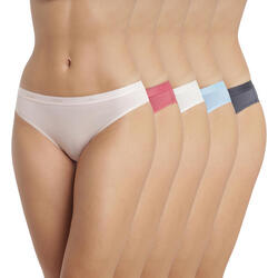 Lot de 5 Slips Coton Femme Les Pockets