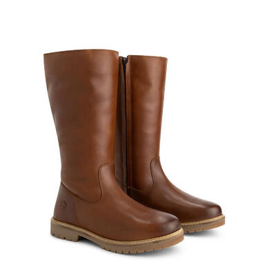 Vinstra Damen - Hohe Stiefel - Wolle gefüttert - Cognac