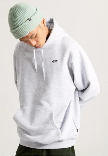 Sudadera Gris Vans con Capucha Style 76 Light Grey de Corte Holgado
