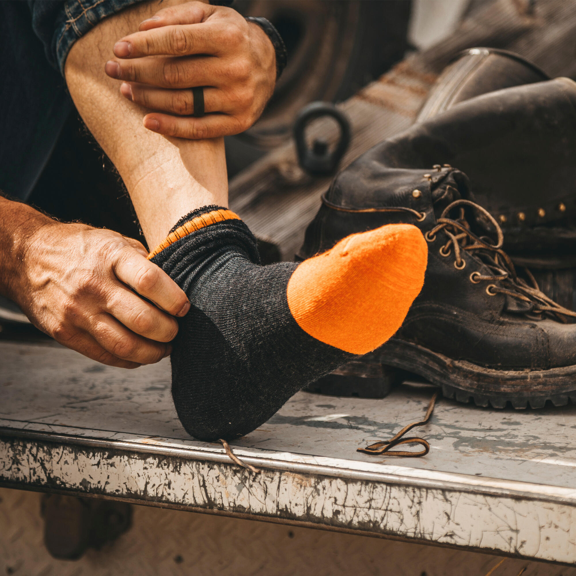Darn Tough Chaussettes Homme Bottes Travail Mérinos Coussinées Résistantes 4/5