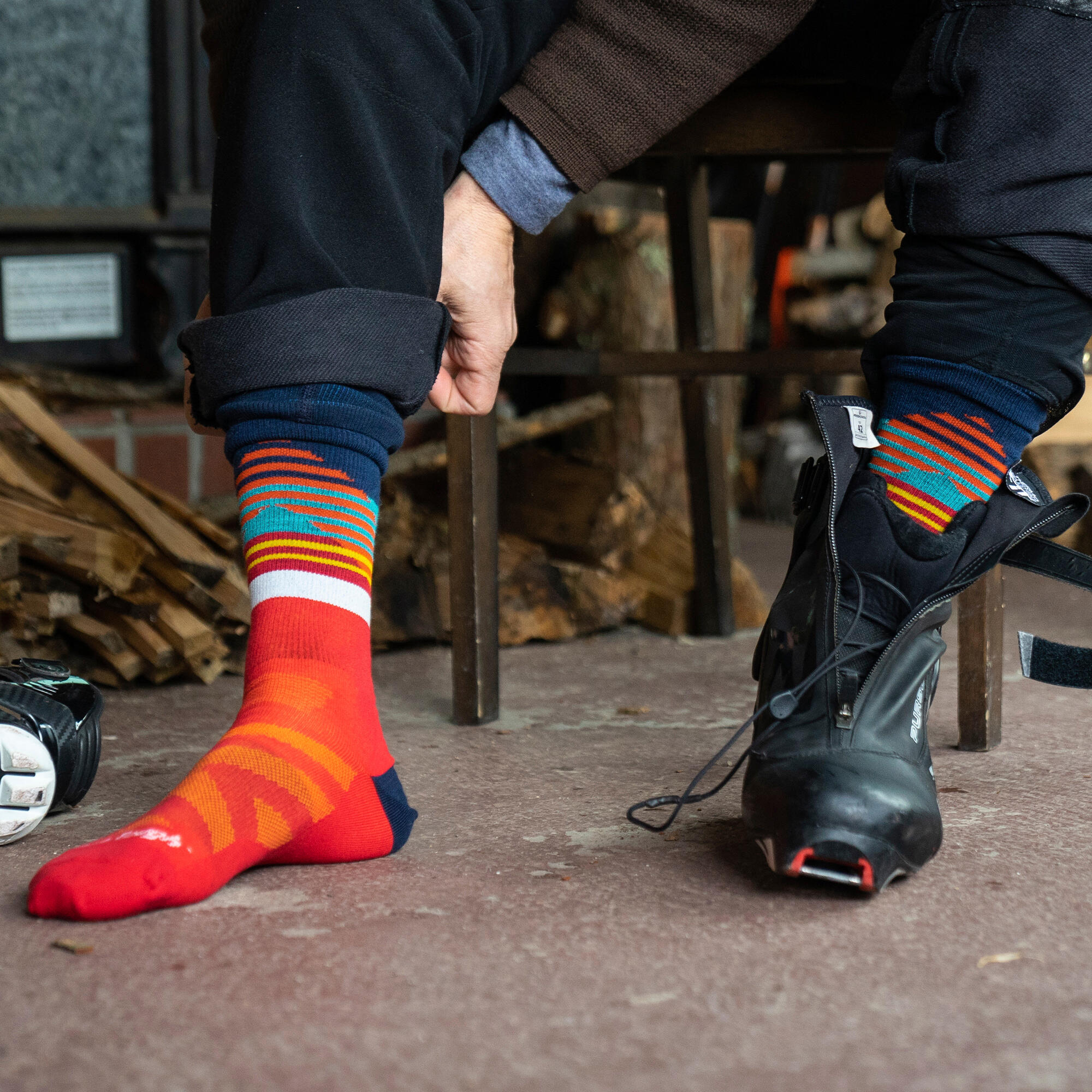 Darn Tough Chaussettes Homme Bottes Ski Snowboard Motif Nordique Laine Mérinos 5/5