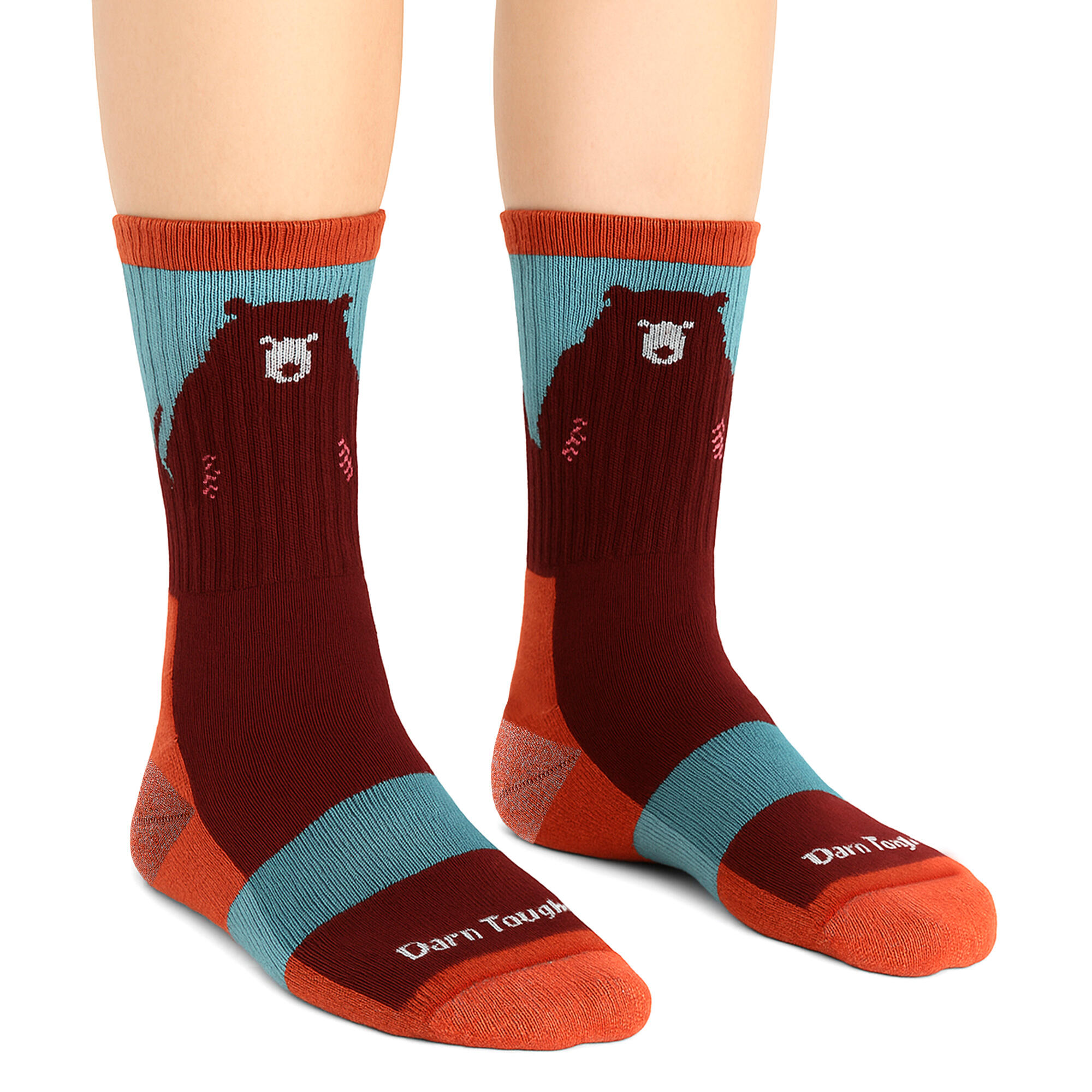Darn Tough Chaussettes Femme Randonnée Motif Ours Laine Mérinos Originales 2/5