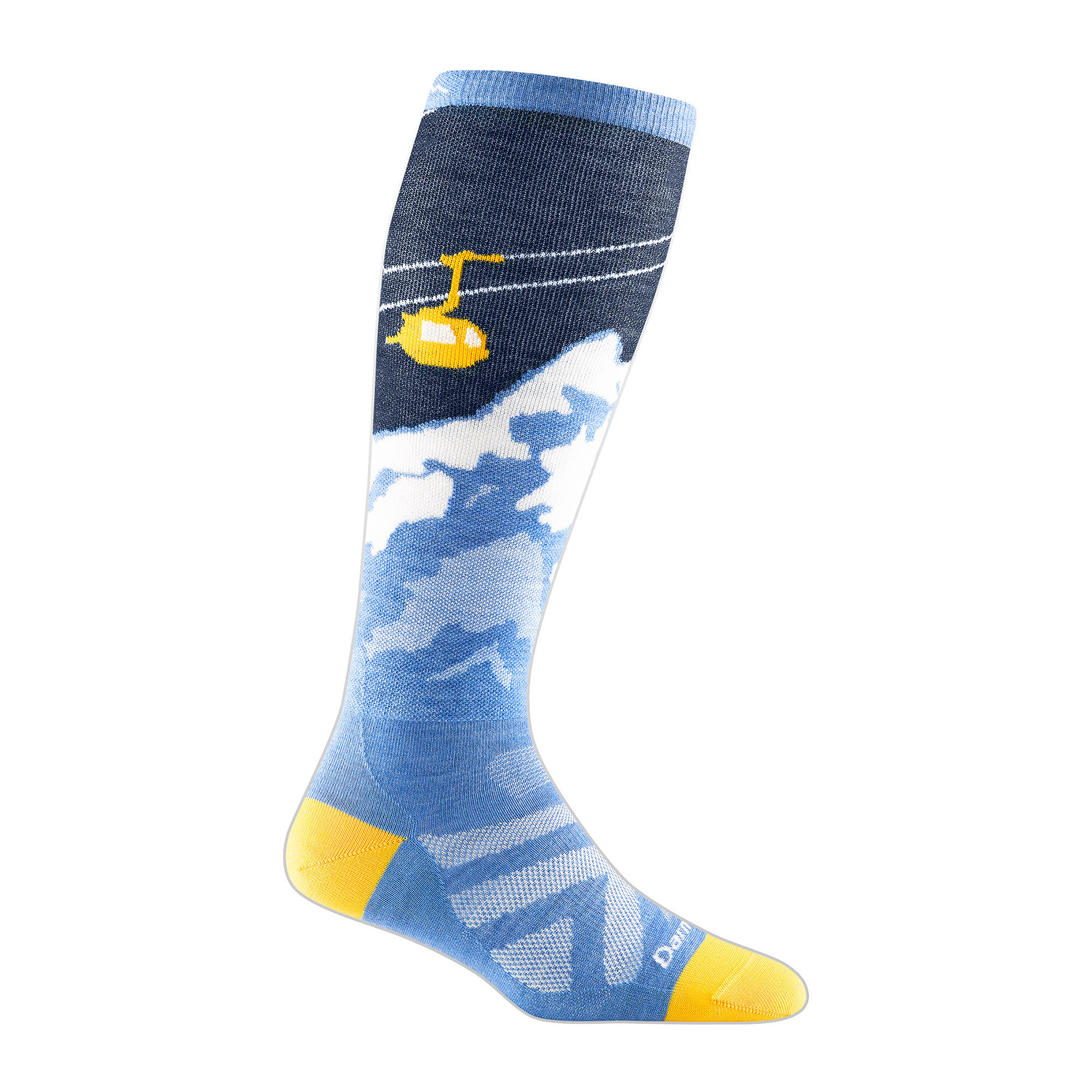 Darn Tough Chaussettes Femme Mi-Mollet Motif Légères Ski Snowboard Laine 1/5