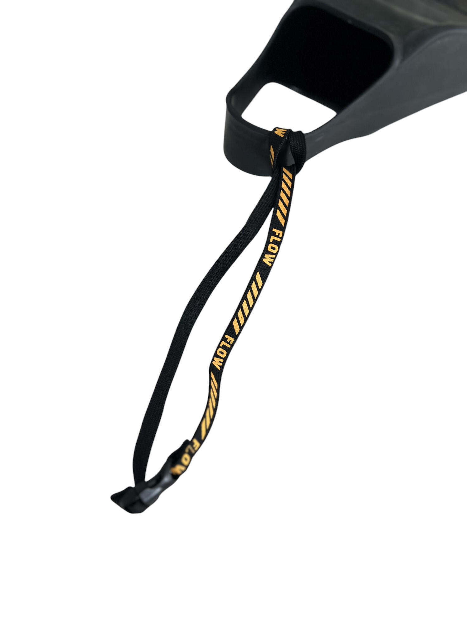 FLOW BODYBOARD STORE Leash de pés-de-pato preto/tangerina