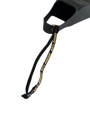 Leash per pinne nero/mandarino