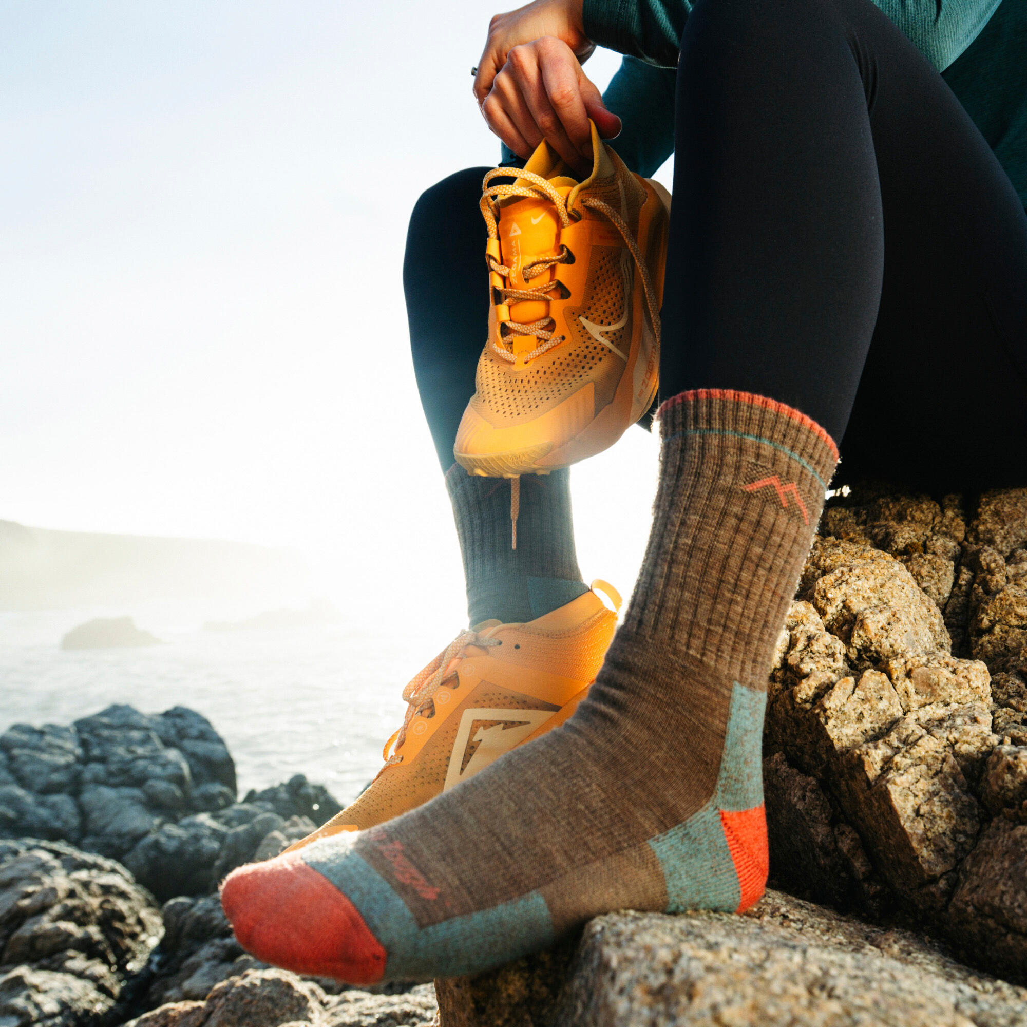 Darn Tough Chaussettes Femme Micro Crew Randonnée Mi-Épaisses Laine Mérinos 3/5