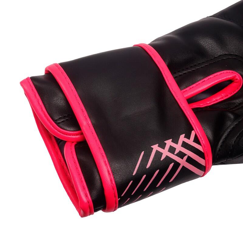 Rękawice bokserskie do sportów walki StormCloud Lynx dziecięce czarno-różowe 6oz 6/7