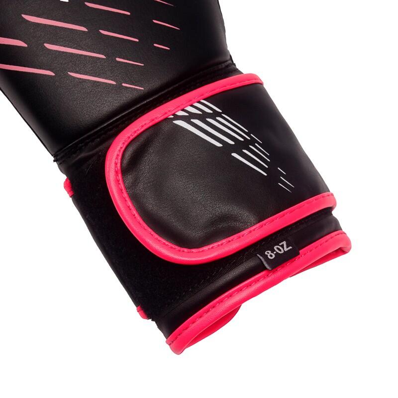 Rękawice bokserskie do sportów walki StormCloud Lynx dziecięce czarno-różowe 6oz 5/7