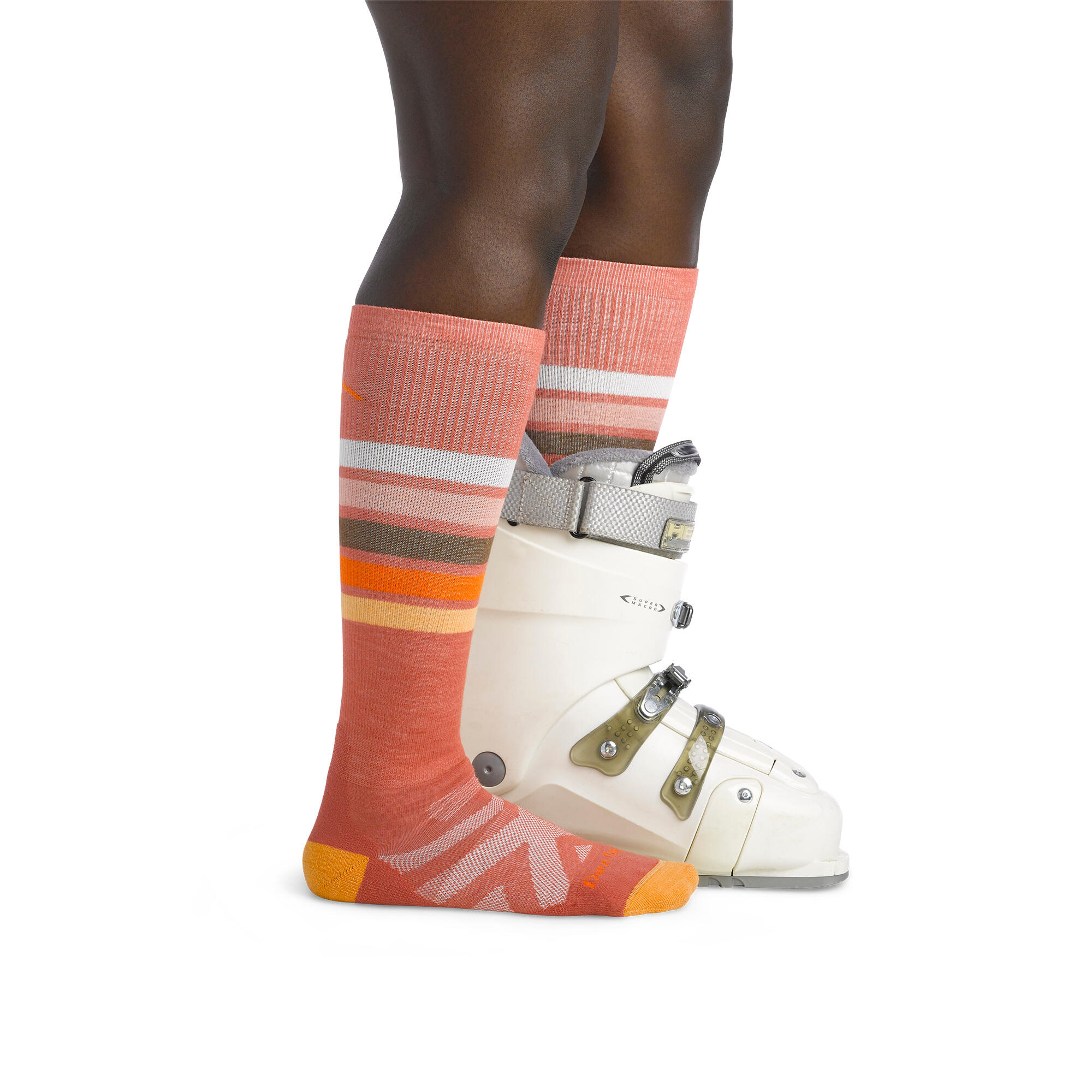 Darn Tough Chaussettes Femme Mi-Mollet Ski Snowboard Rayées Laine Mérinos 2/5