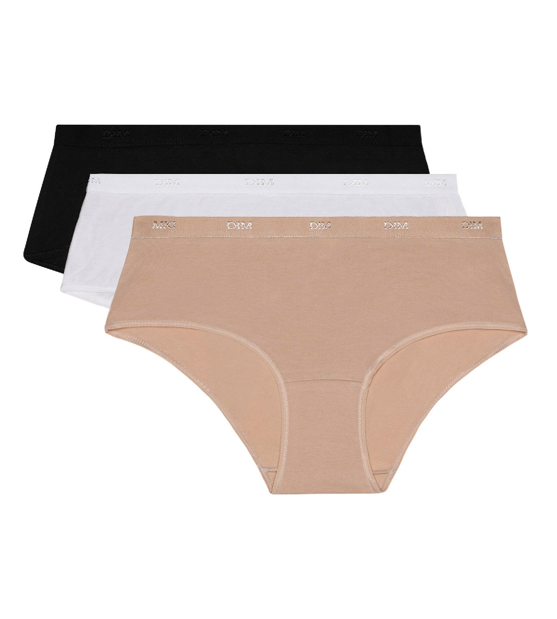 Conjunto de 3 Boxers feminino DIM Coton Stretch Pockets Eco 3/3