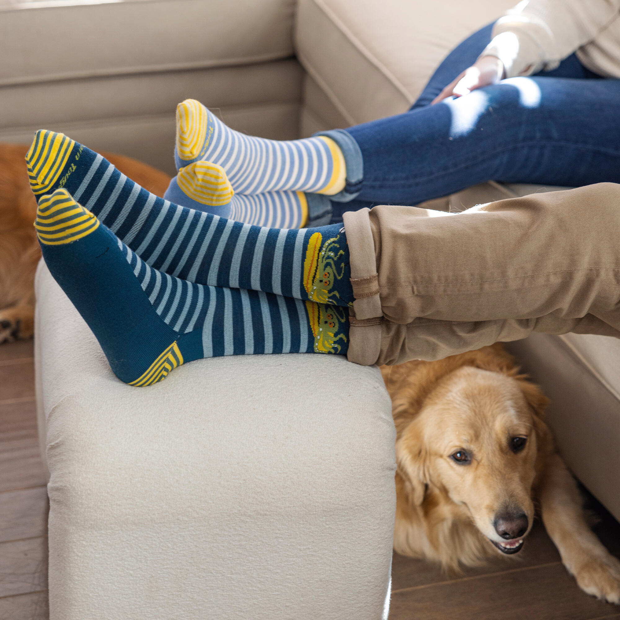 Darn Tough Chaussettes Homme Mi-Mollet Légères Motif Animaux Mérinos 3/5