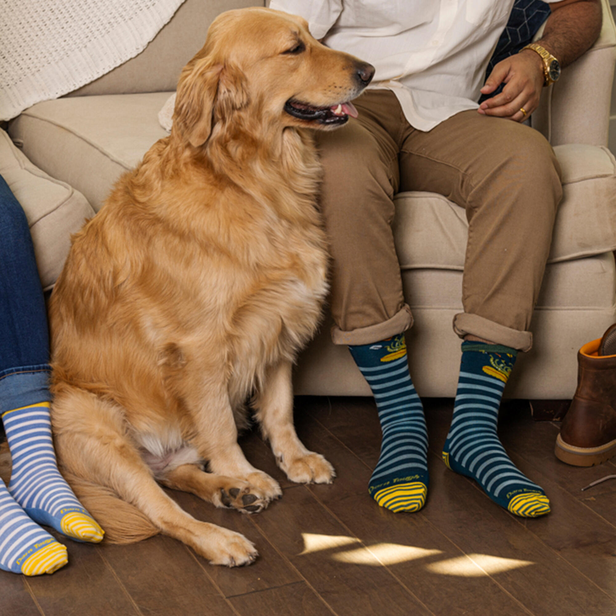 Darn Tough Chaussettes Homme Mi-Mollet Légères Motif Animaux Mérinos 4/5